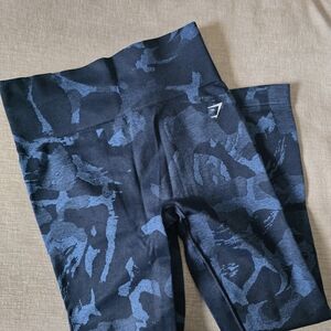 Gymshark Blue Camo Leggings